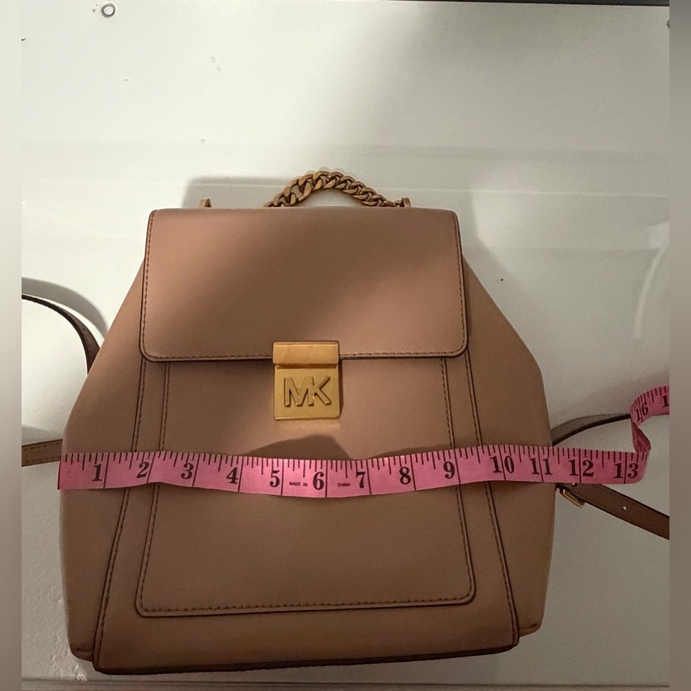 Michael Kors Brown Backpack with Gold Chain - Picture 13 of 13